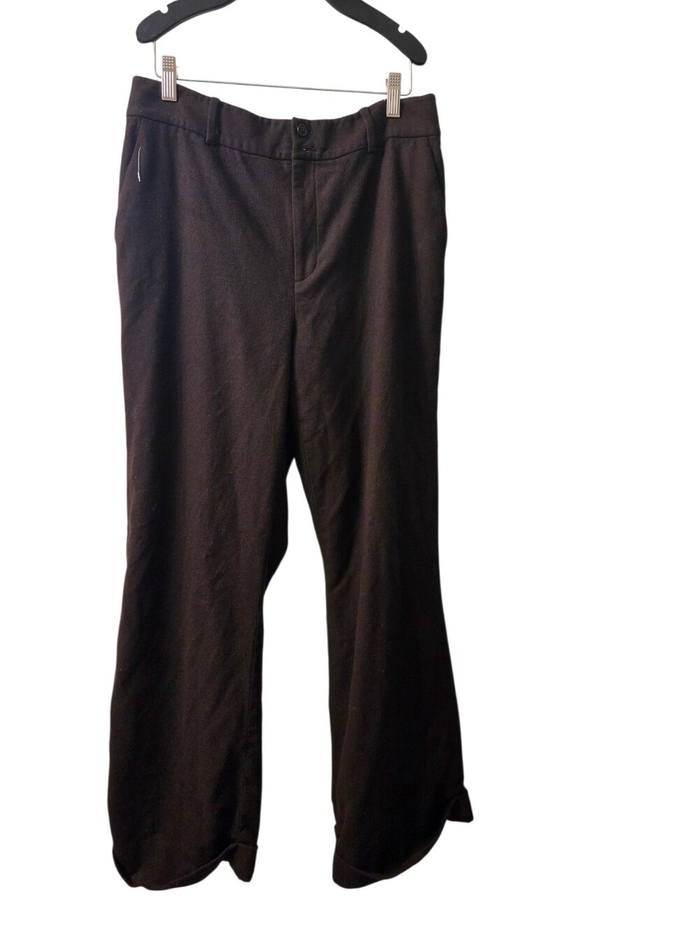Vintage Ralph Lauren Women's Brown 100% Wool Dress Pants